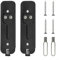 Replacement Mount Bracket Back Plate Mounting Plate Bracket Kit for Video Doorbell (Black)
