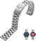 EPANO Männliches Edelstahlarmband für TAG heuer F1 Uhrenarmband 20mm 22mm Silber Armband mit Faltschließe, 20mm, Achat