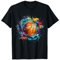 Basketballspieler Splash Art Baller Training T-Shirt