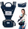 QUIMETS | Mochila Portabebés 6 en 1 Recién Nacido Transpirable y Ergonómica – Suave, Ligera e Ideal para Verano – Ajuste Cómodo para Mamá y Papá – Incluye Muselina de Regalo