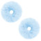 2 Stück Pompom Haargummi Scrunchie Dicke Elastische Haargummis Damen Niedliches Plüsch Fuzzy Haargummis Pferdeschwanz Clip Plüsch Zopfgummis Haarschmuck für Mädchen Cosplay Halloween (Blau)