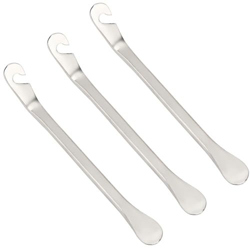 NJCXOLA 3 Pezzi Leve Smontagomme Bici,Copertoni Bici Corsa, Leve Copertoni, Acciaio al Carbonio, Facile da trasportare, Adatto a Tutti i Tipi di Biciclette da Casa Mountain Bike Bici da Corsa ECC