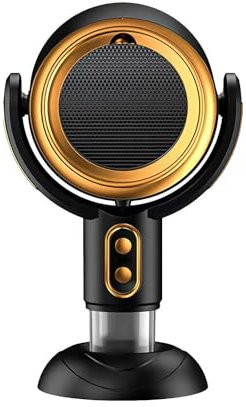 LLSUZY Gold Mini Desktop Smoke Fan, Portable Smoke Air Purifier, Eliminates Odors, Quiet, 2 Speeds, USB Powered