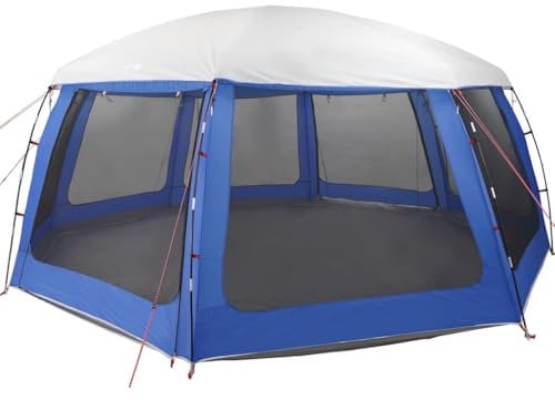 vidaXL Tente de Piscine moustiquaire Amovible parois Maille Bleu Azur, Tente Bleue, Tente de Jardin, abri de Jardin, Tente, abri extérieur