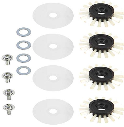 Rundbürstenabdeckung, Unterlegscheibe, Schraube für Silver Reed Strickmaschine – Zubehör für SK280, SK840 – 16-teiliges Set [Ersatzteile] für Strickbegeisterte