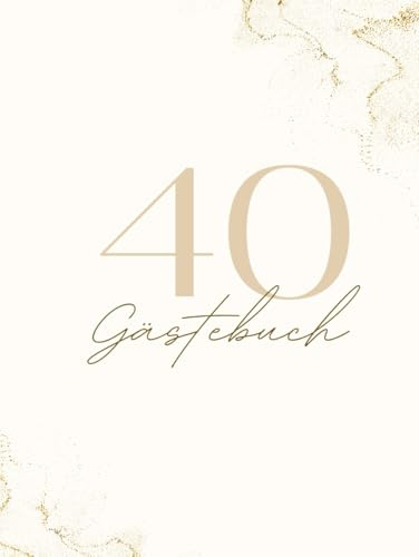 Gästebuch zum 40. Geburtstag