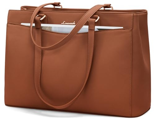LOVEVOOK Borsa Donna Grande, PU Pelle Borsa da Lavoro Università Tote Bag porta PC 17 Pollici, Elegante Borse Tracolla per Ufficio University Docente Scuola