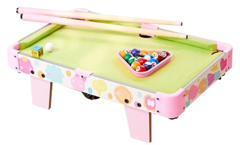 Small Pool Table - Educational Folding Interactive Games, Tabletop Billiard Toy Set, Family-Friendly Fun with Compact Design for Home, Indoor, Outdoor, Playroom, Living Room, or Bedroom Entertainment