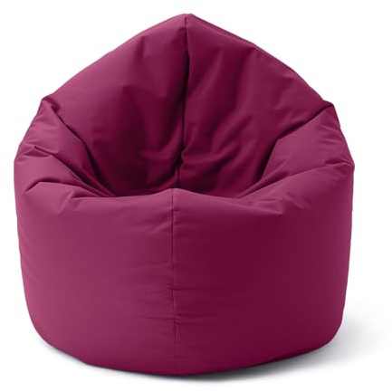 Lumaland Sitzsack Drops: runder Sitzsack (300 L) mit 2-in-1-Funktion für bequemes Sitzen & Liegen | Der Doppelagent für Relax-Momente in- & Outdoor I Mit anpassungsfähiger EPS-Füllung | Ø 120 x 75 cm
