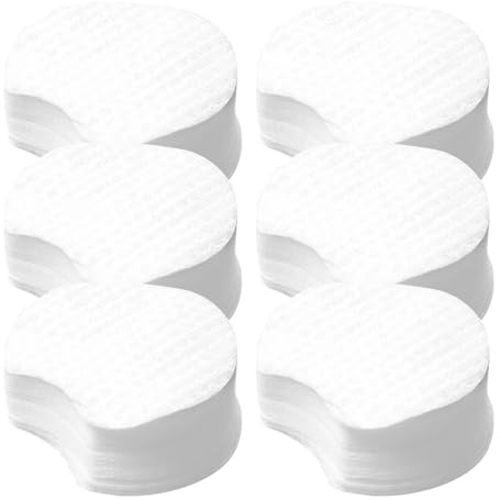 INOOMP 2400 Stück Make Up Entferner Pads aus Vliesstoff Weiß Halbrund und Vielseitig für Sensible Haut für Zuhause und Reisen zur Sanften Reinigung