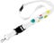 Striefchen® Schlüsselband mit Namen - Farbkleckse - Geschenk zur Einschulung