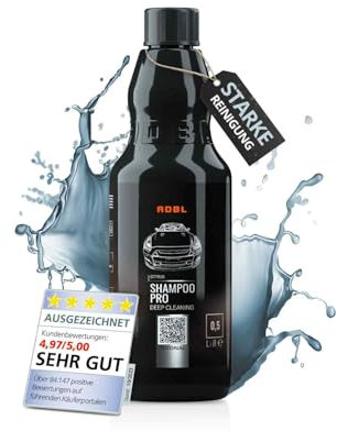 ADBL Shampoo Pro (1L) – pH-neutrales Shampoo Konzentrat für Auto & Motorrad – Kraftvolle Reinigung – Vorreinigung für Versiegelungen – Autowäsche, waschen, Autoshampoo, Handwäsche, Autoreiniger