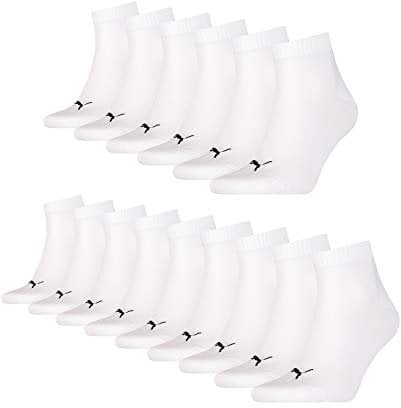 PUMA Sportsocken, 100 Denier (3 Stück) für Herren, 300 White, 47 cm-49 cm