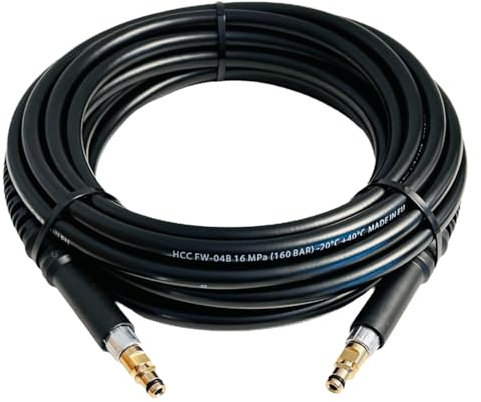 Hochdruckschlauch für Kärcher Hochdruckreiniger K2 K3 K4 K5 K6 K7 Home & Garden Serie ab Baujahr 2008 Click Quick Connect Stecksystem wie 2.641-721.0 mit beidseitigem Quick Click Anschluss (12 Meter)