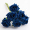 Italian Options Colourfast Artificial Foam Rose Flowers Wedding Bouquet, 5cm, Navy