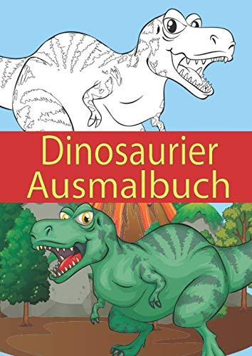 Dinosaurier Ausmalbuch: Dino Malvorlagen für Kinder – Perfekt für Kita und Vorschule - dickes Papier - Geschenkidee für Vorschulkinder