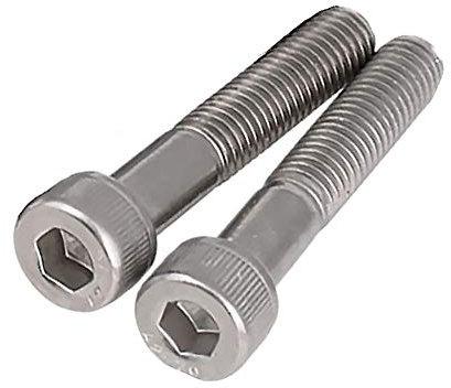 Lot de 2 vis à tête hexagonale M8 x 45 mm à tête fraisée Allen en acier inoxydable 304