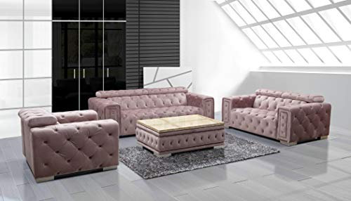 jvmoebel Couch Set Garnitur Polster Design Chesterfield Sofagarnitur 3+3 9914 Samt Set