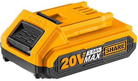 INGCO Pack de Batterie au Lithium-ION 20V 2.0Ah, Compatible avec Tous Les Outils électriques INGCO, sans Chargeur, Non Compatible avec Les Outils électriques d'autres Marques FBLI2001