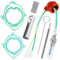 12V Glühkerze Standheizung 13 x 13 x 3 cm Ultra Stabile Startleistung 2/5/8KW GlüHkerze Diesel Standheizung Kleine Leicht Glow Plug Repair Kit 12V Glühkerzenheizung Reparatur Parkheizung Wartungsset