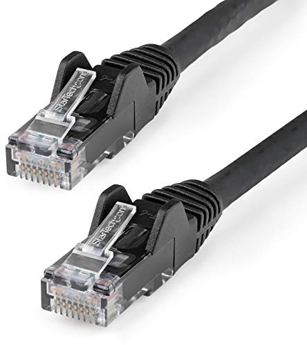 StarTech 7m Cat6 Snagless Ethernet Cable, LSZH, Black (N6LPATCH7MBK) | 100W PoE delivery, LSZH, Gold-plated RJ45, Patch Cable, Ethernet Cord, Low Smoke Zero Halogen, 250Mhz, UTP, 10Gbps