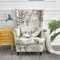 WYJHNLBEDC 2 Stück Ohrensessel überzug Stretch, Elastischer Sesselschoner für Ohrensessel/loungesessel Outdoor/Sessel Wohnzimmer/Sofa 1 Sitzer