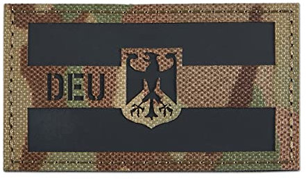 DEU Deutschland IR Infrarot Reflektierende Patches Klett Militär Bundeswehr Patch Klett Patches Für Taktische Kleidung Rucksack Baseballkappe Uniform Weste Hundegeschirr