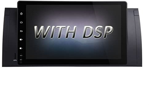 MURRAYLE Android 10.0 Auto Multimedia Player 1 DIN CAR Radio GPS Navigations-Stereo 4G 64g DSP. Kopfstunde WiFi IPS. Passt for B-M-W E39 x5 E53 M5 (Color : WITH DSP)