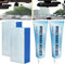 Car Glass Oil Film Cleaner, Fleckenentferner Für Autoglas, Autoscheibenreiniger, Scheibenreiniger, Glasölfilmentfernungspaste, Wasserfleckentferner Auto Glasfolie Entfernen Creme mit Schwamm (2stück)