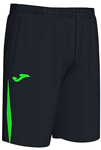 Joma Bermuda Uomo Championship VII Nero Verde Fluorescente