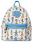Loungefly Disney Mickey Mouse Friends Vorwärts und Rückwärts Mini Rucksack Geldbörse Blau Mini Rucksack