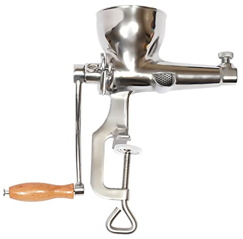 Spremiagrumi manuale in acciaio inox, diametro 10 x 10 cm, spremiagrumi per erba di grano e verdure a foglia