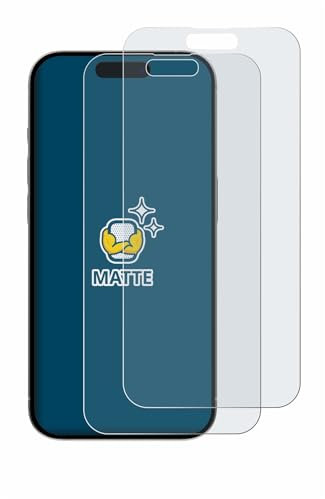 brotect Screen Protector Anti-Glare compatible with Apple iPhone 15 Plus (2 Pack) Screen Protector Matte, Anti-Fingerprint Protection Film