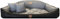 Dogs4Life Waschbar Orthopädisches Hundebett Hundekissen Hundesofa Hundekorb für Kleine Mittelgroße Grosse Hunde S - XXL Personalisiert mit Namen (L, Grau)