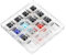 YEHEI 1 Stück Schaltertester 14 Choc Low Profile Schalter RGB Achsengehäuse Tester Acryl für Mechanische Tastatur Pink Jade Navy Crystal Red Pro