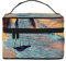 Kulturbeutel mit Aufdruck Fire and Ice Dragons – Reise-Kosmetik-Organizer-Tasche, Aufbewahrungstasche, Kokosnuss Beach Sunset Hängematte, Einheitsgröße