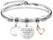 SAMORION 26 Brief Armband,Name Geschenk Inspirierende Armband,Manchmal Vergessen du,Dass Du So Großartig Bist Erinnerung Schmuck Für Frauen Geburtstagsg Armbänder für Freund Weihnachts Abschluss (T)