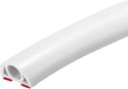 sourcing map 7.9ft Floor Cord Cover PVC Cable Protector 0.3D Cable Management White