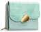 Vulkitty Portefeuille Femme Cuir RFID Blocage Con Porte Monnaie Fermeture Eclaire, Petit Portefeuille et Porte Carte, Vert