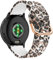 SeNool Bracelet pour Garmin Venu 3 45mm/Forerunner 265/255/255 Music/Vivoactive 4/Venu 2/Active, 22mm Silicone Bande pour Xiaomi S4 Sport/2/S3 - Léopard