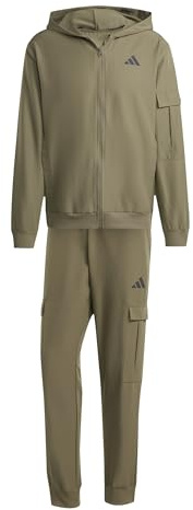 adidas Men's CARGO TRACKSUIT, Olive Strata, XL