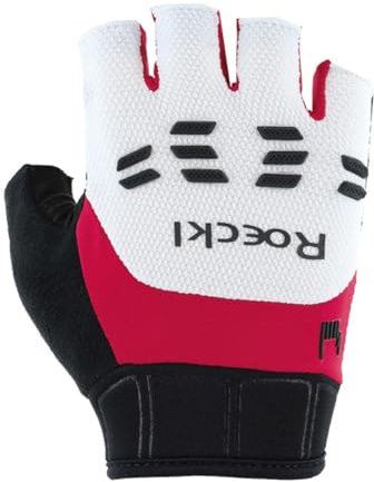 Roeckl Sports Iseler 2 Fahrrad Handschuhe kurz weiß/rot 2025: Größe: 7