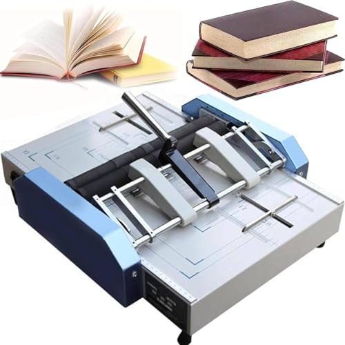 SXYKXYDL Máquina encuadernadora automática de Superficie Plana, Grapadora de folletos A3, plegadora, máquina plegadora, Grapadora eléctrica para Libros de Papel (110 V)