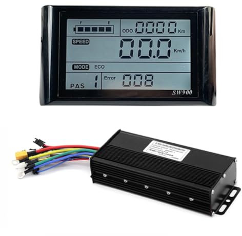 Luobannm E-Bike 40A DREI- Sinus-Wellen-Brushless-Controller mit SW900 LCD-Display für 1500W 2000W E-Bike-Zubehör