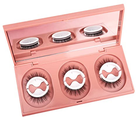 NULYLU 3pares Pestañas Postizas Autoadhesivas De Lashes Para Maquillaje Fáciles De Usar y Reutilizables y