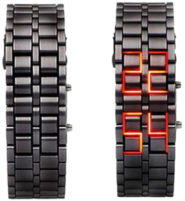 Relojes LED para hombre, reloj de moda, impermeable, creativo, de metal, electrónico, digital, pantalla LED, pulsera deportiva