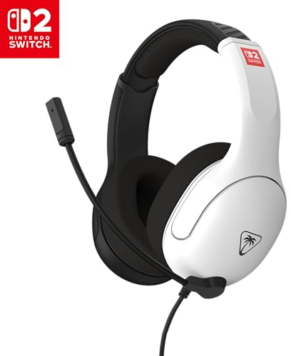 Turtle Beach Airlite Fit Negro y Blanco - Auriculares de Juego con Cable para Nintendo Switch 2