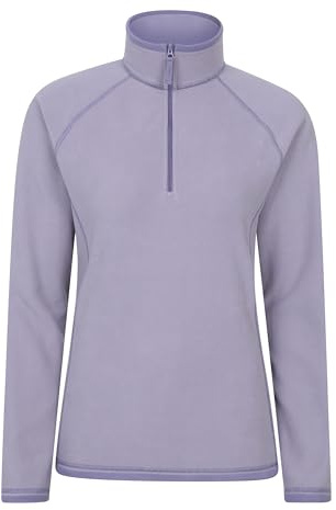 Mountain Warehouse Montana Womens Fleece Jumper | Durable & Lightweight Anti-Pill Ladies Half-Zip Top with Soft Microfleece for Warmth & Comfort, For Winter Layering
