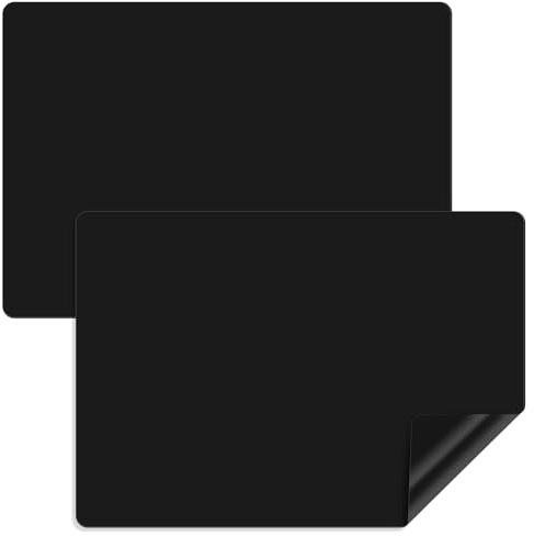 Luxeu Silikon Matte, 2 Stück 65x45cm Silikonmatte Schwarz, Malunterlage für Kinder, Antihafte und rutschfeste, Knetunterlage Kinder, Bastelmatte für Malen, Handwerk, Epoxidharz Formen
