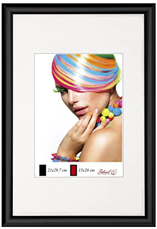 Ideal Trend Kunststoff Bilderrahmen Wanddeko Collage Foto Poster Frame Bilder Foto Rahmen: Farbe: Schwarz | Format: 50x70